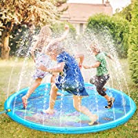 Fostoy Juego de Salpicaduras y Salpicaduras- Splash Pad Almohadilla de Aspersión Alfombra Juegos Piscina-Verano Juguete…